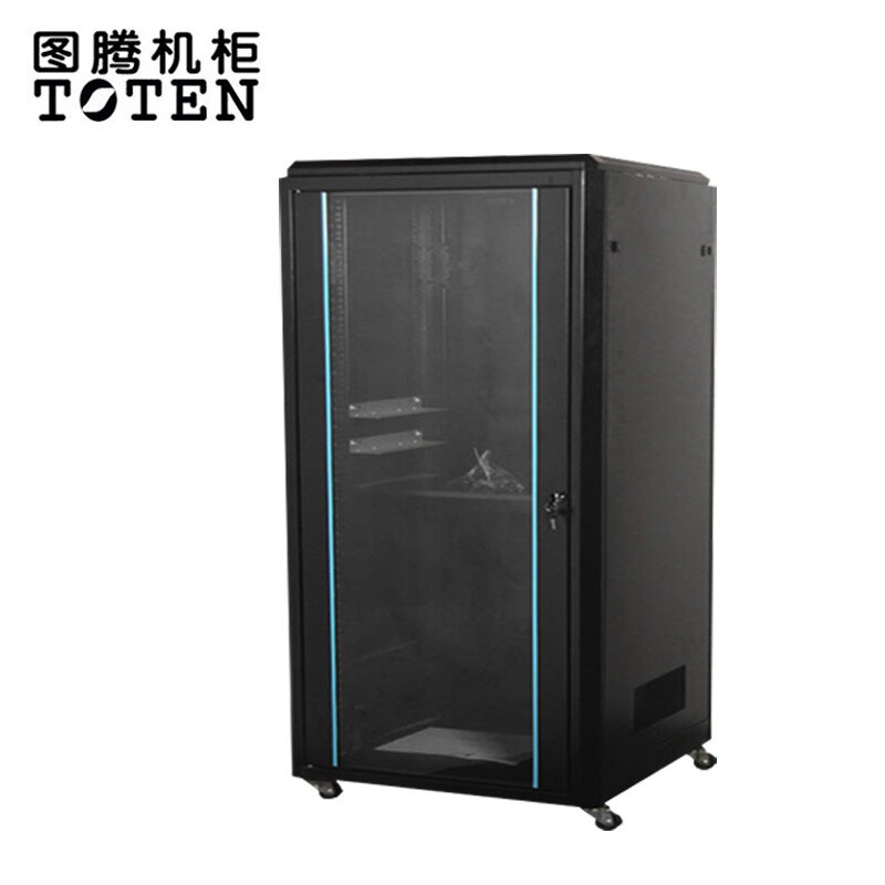 图腾（TOTEN） 图腾机柜TE6621 21U网络服务器机柜 经济机柜 19英寸经济型机柜 黑色