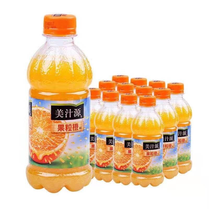 可口可乐(coca-cola)美汁源果味果汁饮料可口可乐出品 果粒橙300ml*12