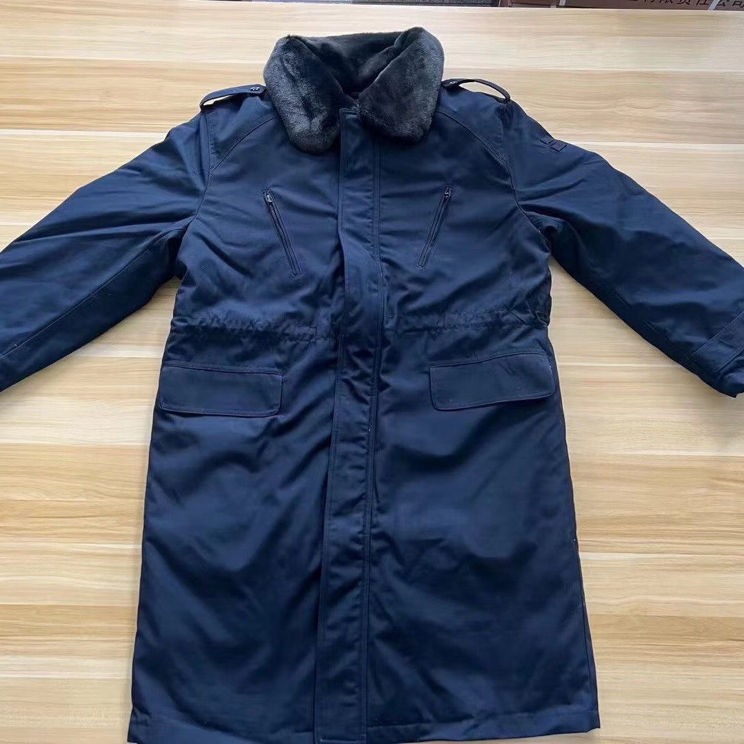 戌衛(wèi)軍大衣棉大衣男長(zhǎng)款冬季加厚加長(zhǎng)防寒保暖防寒服棉衣棉服 藏青色可拆卸棉大衣 18092-96標(biāo)準(zhǔn)