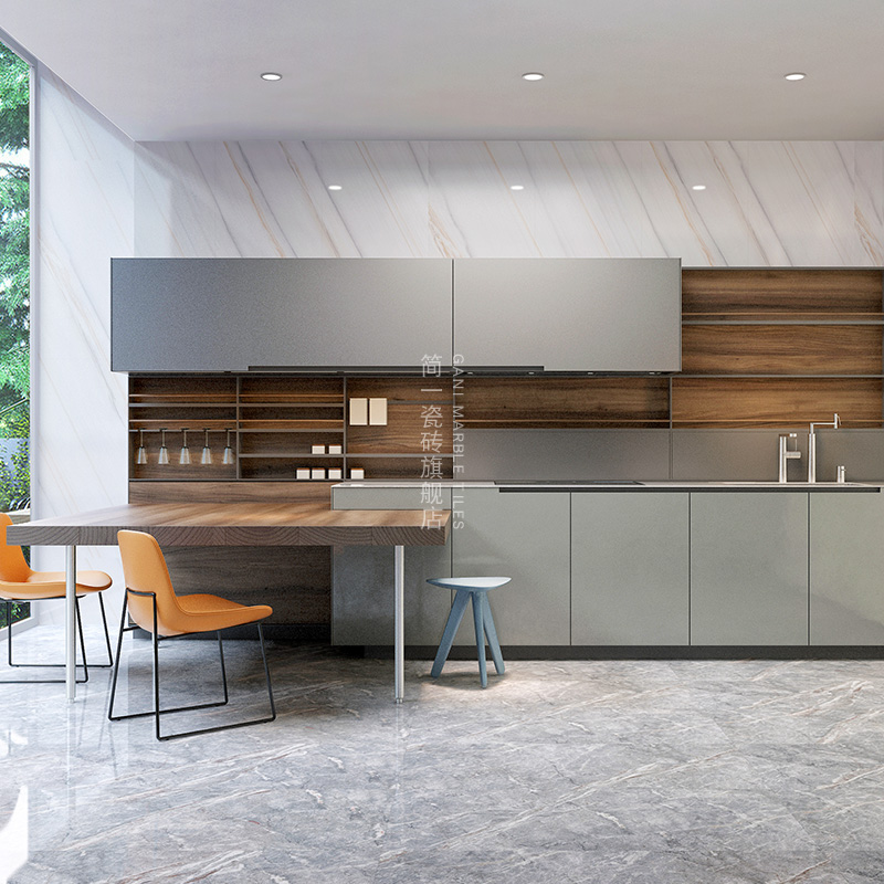 简一瓷砖 厨房防滑耐磨瓷砖地砖装修实景案例 预约金(具体价格以设计