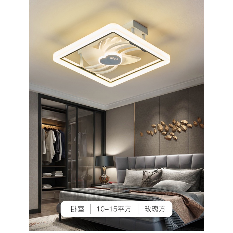 花思雨 风扇灯带音响吸顶风扇灯卧室客厅书房现代简约吊扇灯带蓝牙