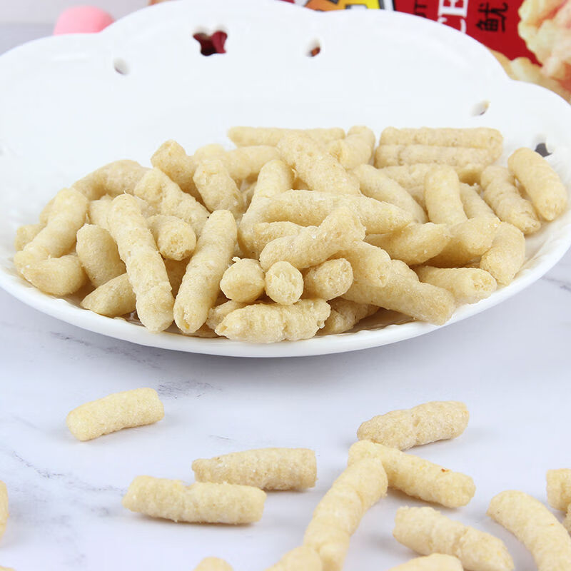 味巴哥玉美虾条 新日期 玉美虾条 鱿鱼味香 脆饼怀旧零食 15克 10袋