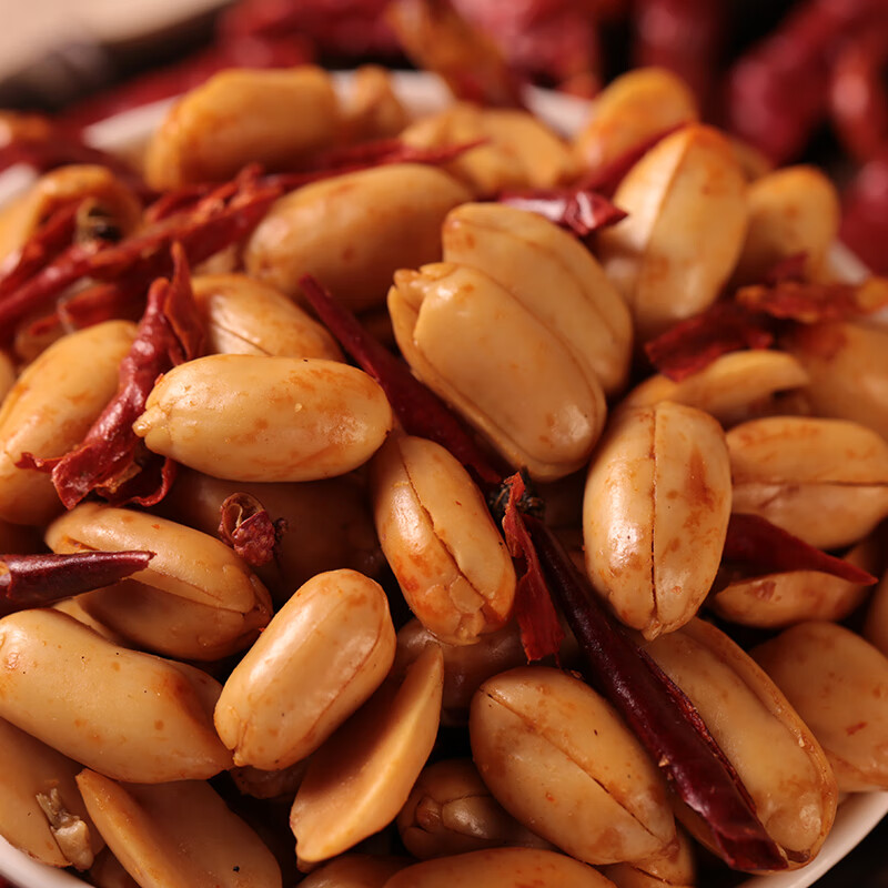 哺食旺河南开封特产小吃娘麻辣花生米360g*4袋香辣花生豆下酒菜零食