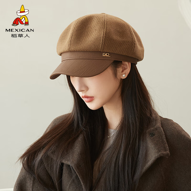 ���ڲ����������˱���ñ��Ů2024�ﶬ���¿�ʱ�аٴ�滭��ñ��Լ�˽�ñ����С ����ɫ ����