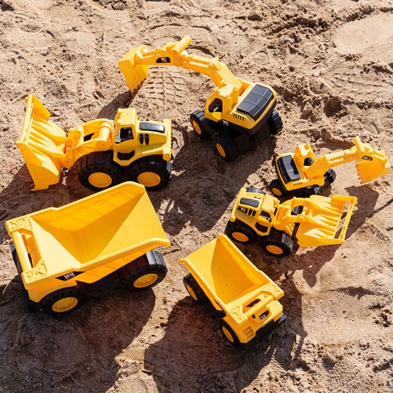 大号玩具车推土工程车滑行挖掘机沙滩套装玩具男女