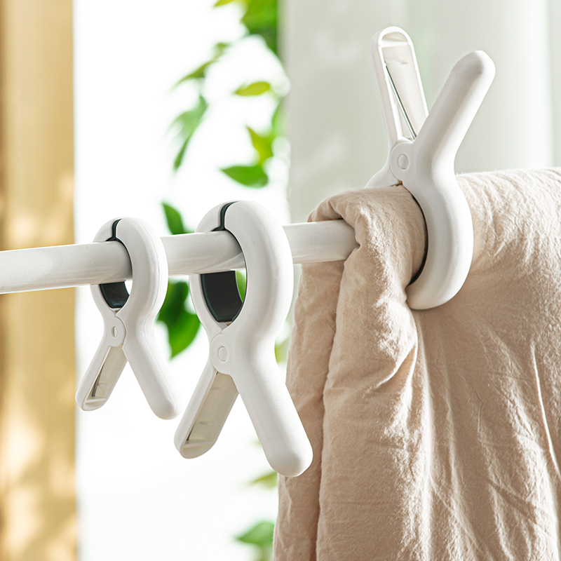 晒被子大夹子防风大号无痕晾衣架强力固定器凉晒衣服棉被塑料家用