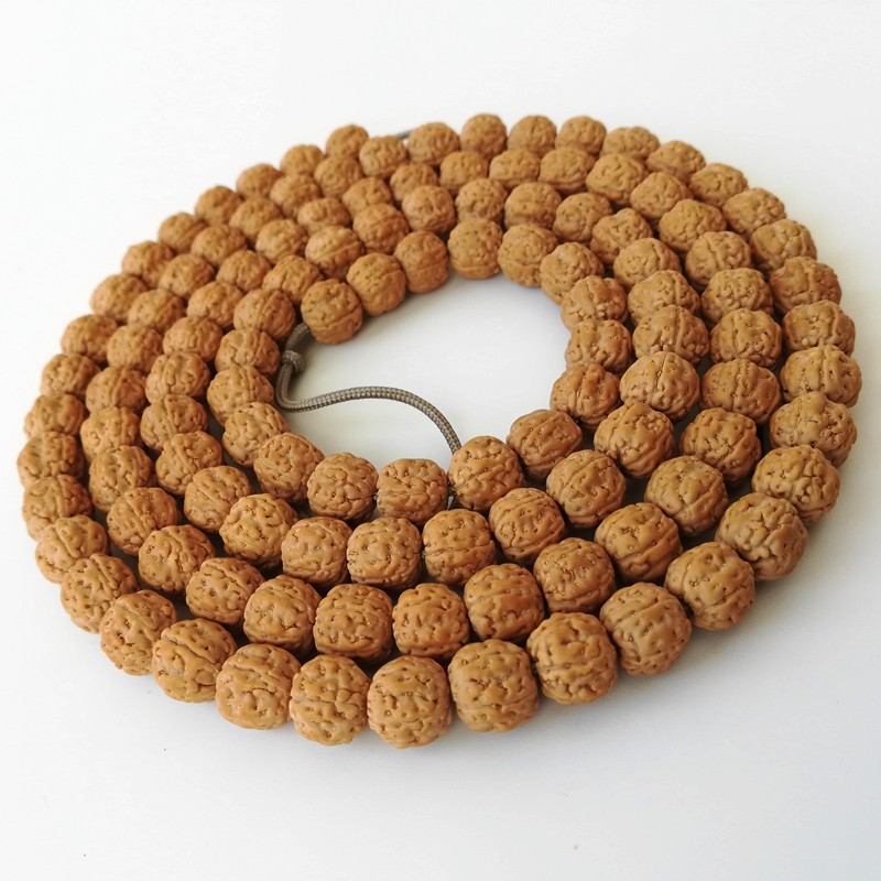 1一代盘龙纹小金刚菩提子手串108颗高密黄皮蜂窝手链佛珠男女念珠 1代