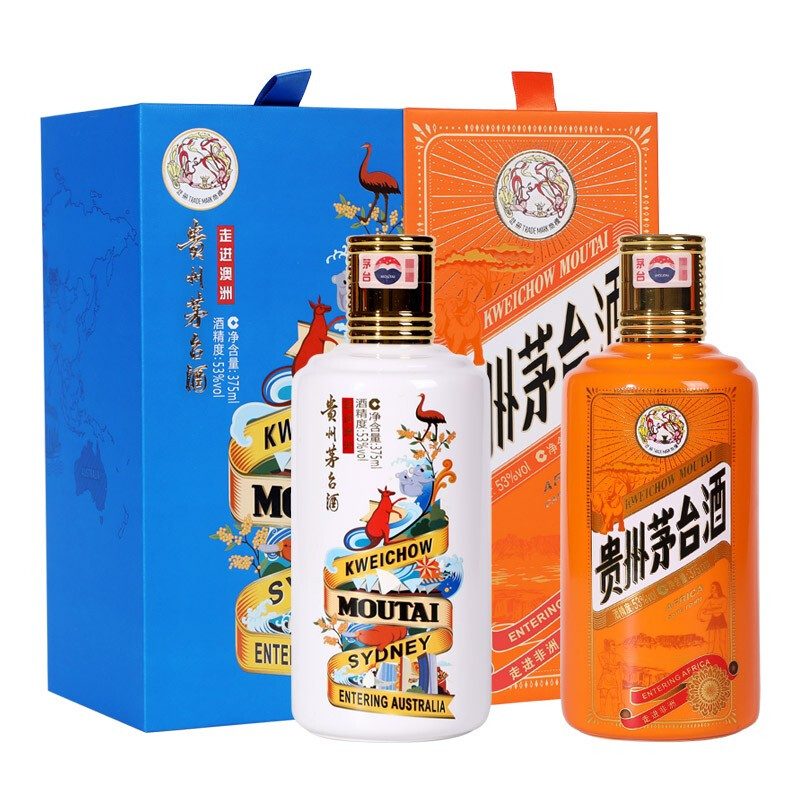 茅台(moutai)【稀缺收藏】53度贵州茅台酒 走进系列 酱香型白酒 53度