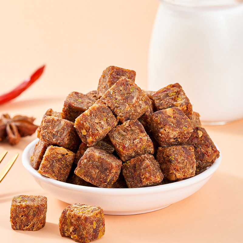 醇香牛肉粒牛肉干罐装500g熟食五香味网红零食手撕肉干 精品罐装醇香