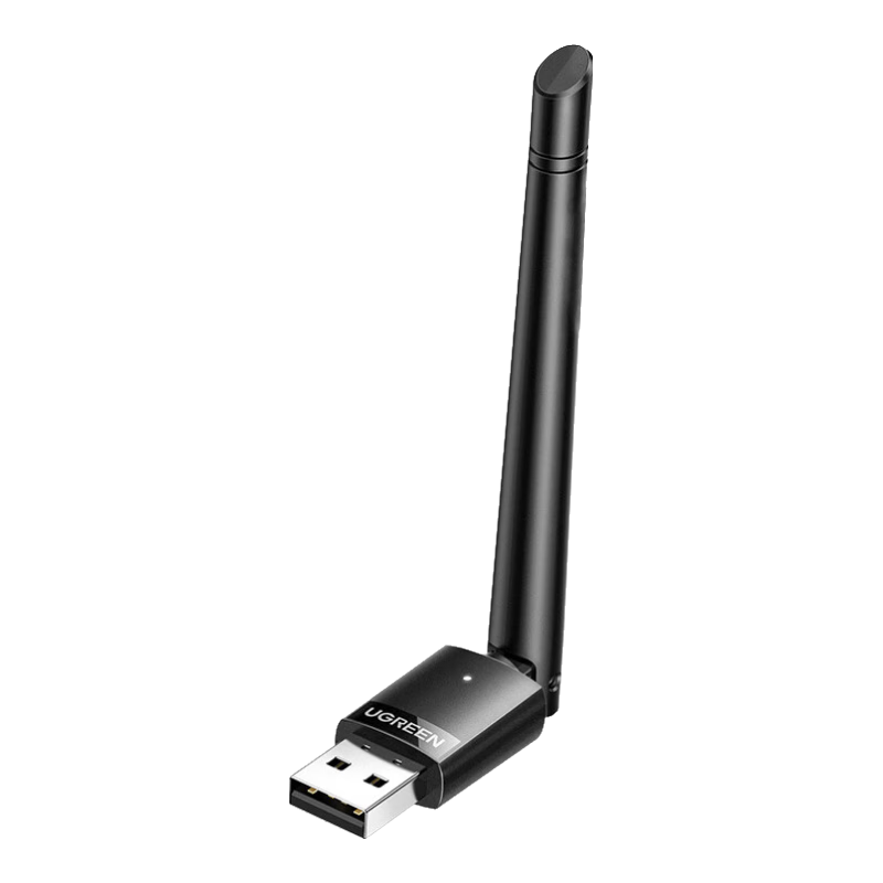 plus:绿联USB无线网卡WiFi6 智能免驱AX300 无线WiFi接收器 台式机笔记本电脑专用 外置天线 主机网络发射器