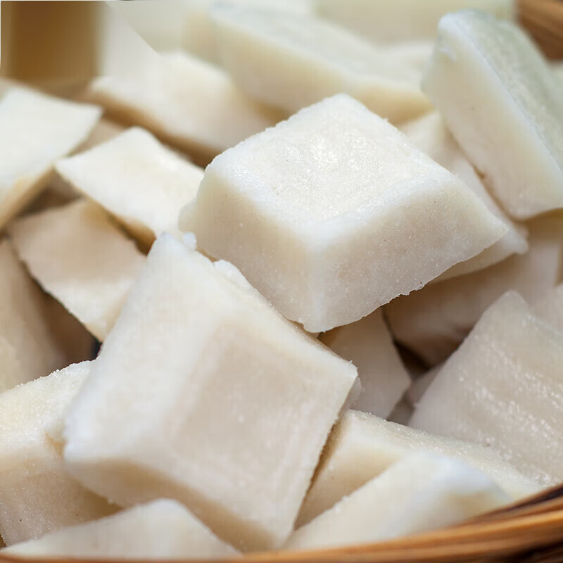 食怀江苏南通泰州苏北里下河特产农家糯米水磨手工小方糕年糕喜糕米糕