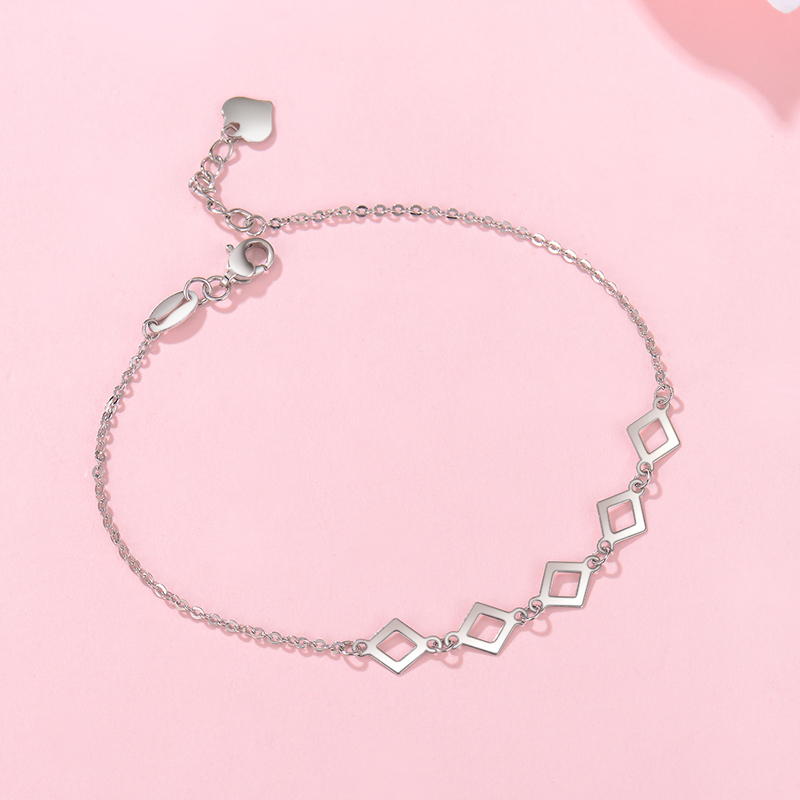 【顺丰现货闪发】 凤瑞麟 铂金pt950女款手链女生白金手链可调节女