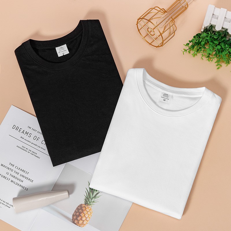 浪莎100%纯棉短袖女夏季衣服新款2026女款t恤高端宽松圆领大码上衣女 白色 L （建议110-130斤）