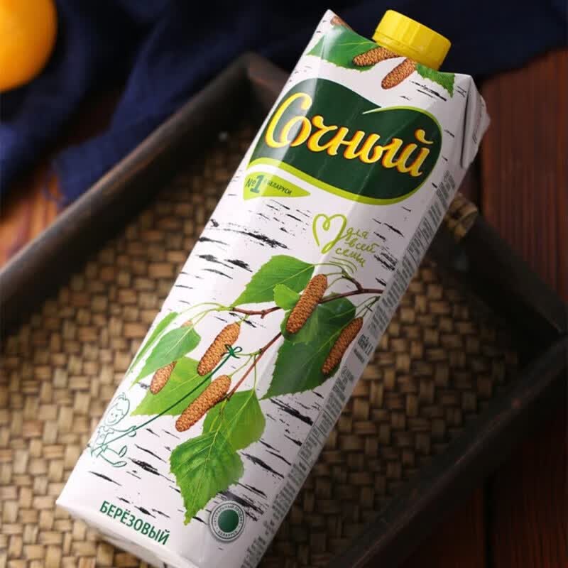 康创优品白桦树汁饮料白俄罗斯原装饮料1000ml/瓶 2瓶白桦树汁饮料