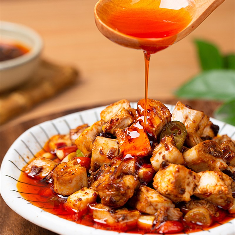 廖记棒棒四川特产【红油兔丁470g】成都美食小吃麻辣冷吃兔肉即熟食下