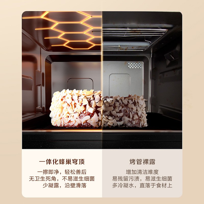 松下(Panasonic)27L家用蒸烤箱 蜂神系列 空气炸蒸烤箱 烤箱 蒸烤炸一体机 循环加热 NU-SC270B