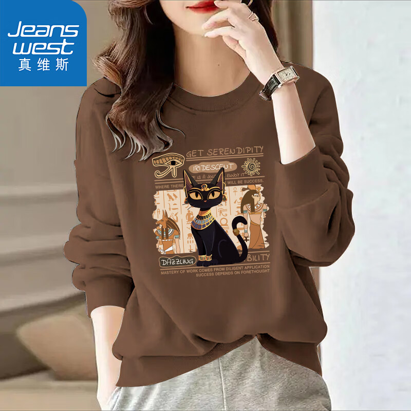 ���ڲ�������ά˹��Jeanswest��Բ������Ů����2025�¿�Ůװ��ñ������ʽ��������Ůʿ�߼������� ���� ����è�� 2XL 139.23Ԫ��3��(��46.41Ԫ/��)