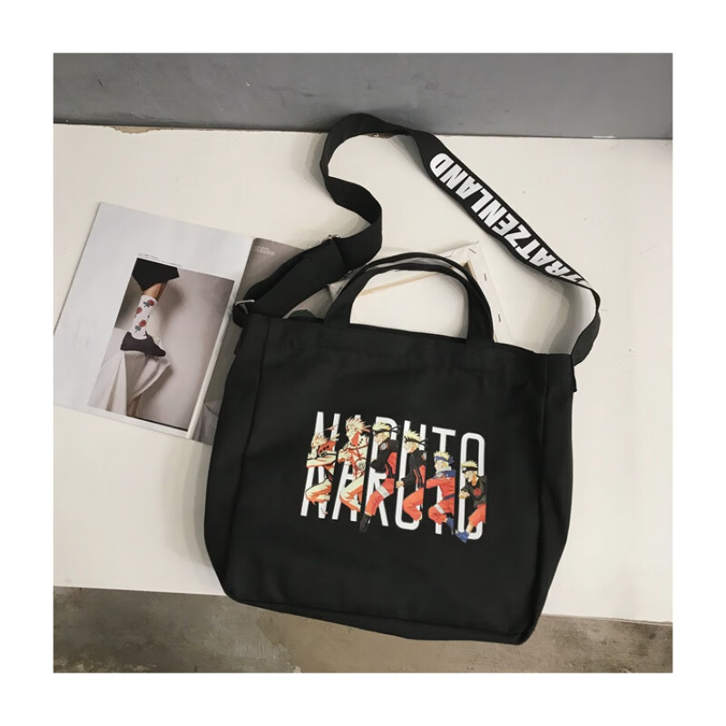 酷奇袋鼠帆布包ins斜挎包日系男士包韩版文艺包定制手提袋情侣包女包