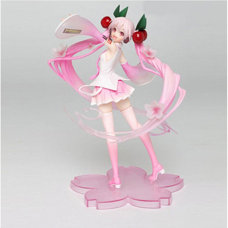 动漫周边初音未来樱花初音乃雪公仔模型蛋糕摆件日版二次元 新款初音