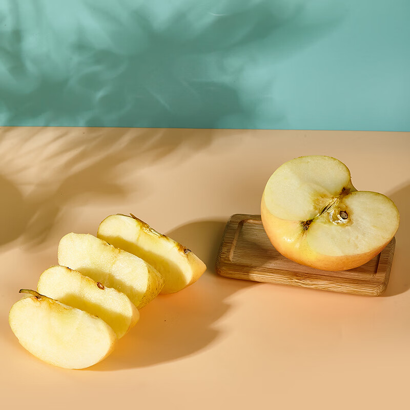 佑嘉木（BlessedWood）山东纳斯黄金苹果新鲜当季水果孕妇水果脆甜多汁 【单果140g+】 净重4.5斤