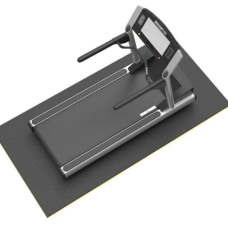 驰尚跑步机减震隔音垫运动器材家庭用减震垫跑步机隔音垫子跑步机垫 黑黄色