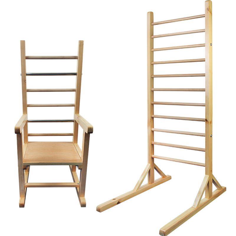 儿童康复梯椅 阶梯椅 梯背架t背架t架实木梯背椅康复上肢肌力训练 1