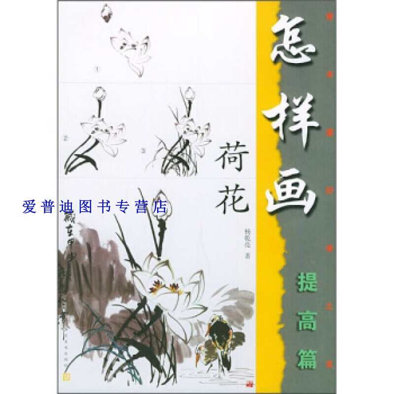 美术爱好者之友 怎样画荷花(提高篇) 杨乾亮【正版书籍,畅读优品】