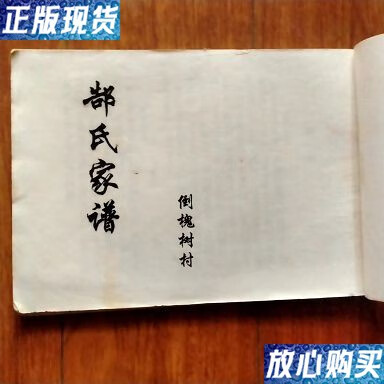 【二手9成新】倒槐树村:郜氏家谱(稀有姓氏)(河南省)(族谱,宗谱,家谱