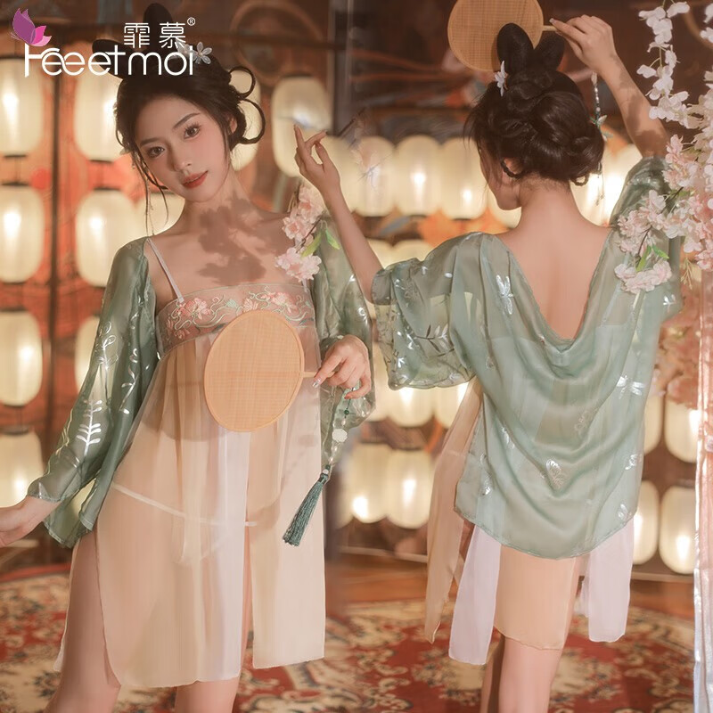 情趣内衣性感睡衣睡裙jk制服丝袜诱惑新国风私房古风汉服旗袍肚兜网纱