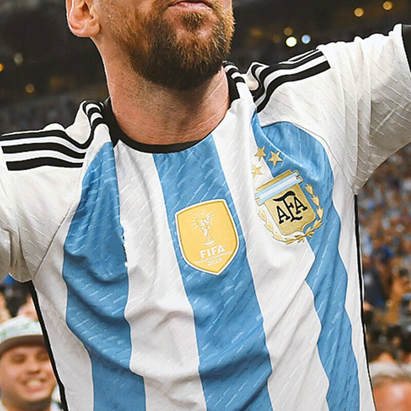 冬雾2022世界杯三星3星阿根廷球衣10号梅西足球服训练运动套装 三星