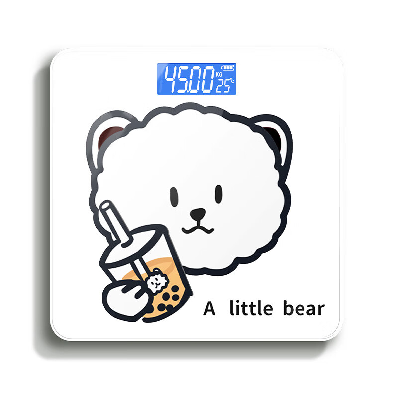 增杰(zengjie) 家用可爱体重称成人耐用电子秤人体秤  bear熊体重秤