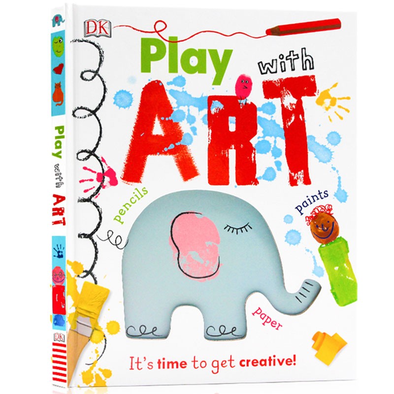 预售 英文原版 DK玩艺术 Play With Art Itx27s Time to Get Creative! 精装 美术手工DIY 创意启发 绘画纸艺 精装 美术手工DIY 创意启发 绘画纸艺