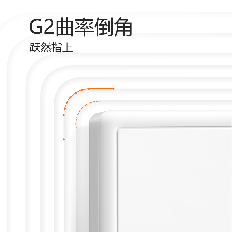 公牛(BULL) 开关插座 G36系列 一位电脑打线型六类插座86型G36T102A 白色 暗装 国民家居小白框开关插座