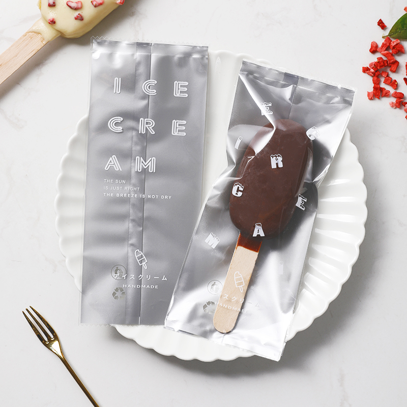 【新品】50枚透明雪糕包装袋自制冰棍机封袋家用冷饮棒冰袋子