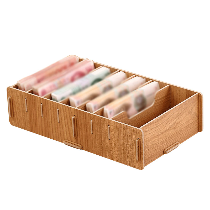 鸿然达顺放钱的零钱收纳盒纸币现金商用抽屉钱格收纳