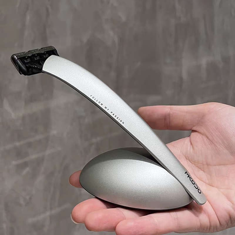 麦科多（mkodo）X1剃须刀手动刮胡刀套装礼盒装纪念日生日礼盒送男友男生 X1炫酷机甲礼盒/灰+礼袋（10件套）