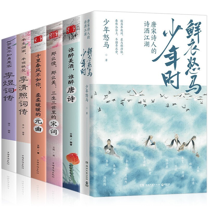 鲜衣怒马少年时+李清照词传+李煜词传+谁醉唐诗+柔柔暖暖的元曲+三生三世里的宋词（套装全6册）属于什么档次？