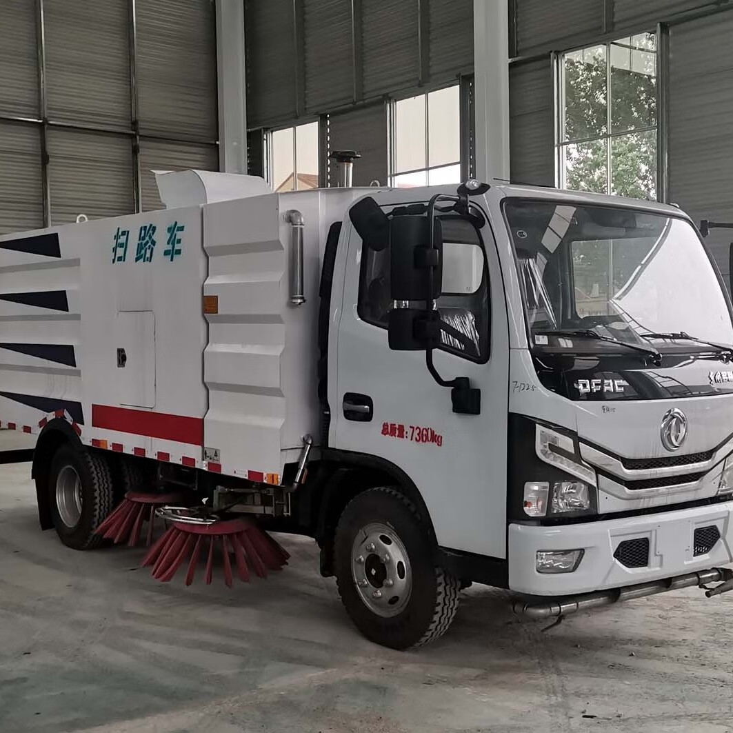 东风小型洗扫车扫路车吸尘车路面养护冲洗车新能源环卫保洁扫地车