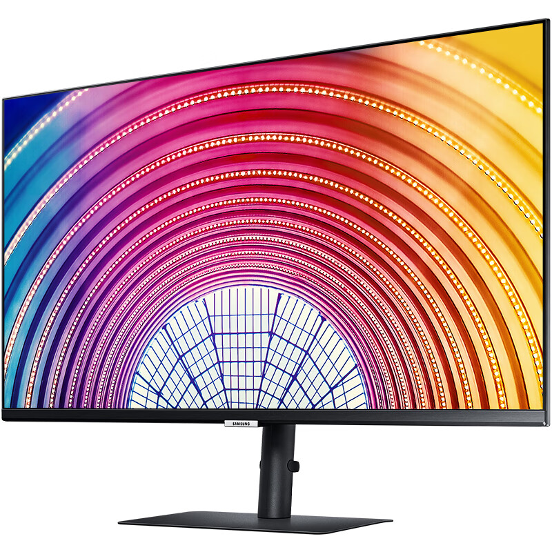 三星（SAMSUNG）23.8英寸 2K IPS技术 FreeSync HDR10 可壁挂 旋转升降底座 电脑显示器（S24A600NWC）