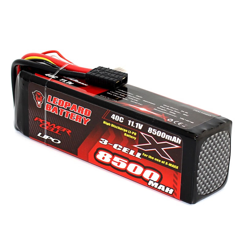 豹牌锂电池5000-10000MAH 3S 11.1V 40C高倍率RC遥控车船通用锂电 3S 11.1V 8500MAH 改TRX插头