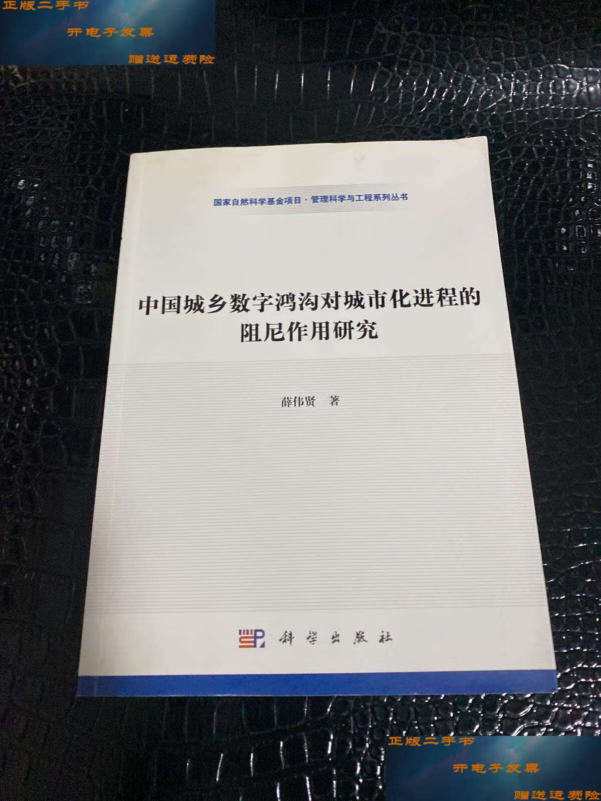 【二手9成新】中国城乡数字鸿沟对城市化进程的阻尼作用研究 /薛伟贤