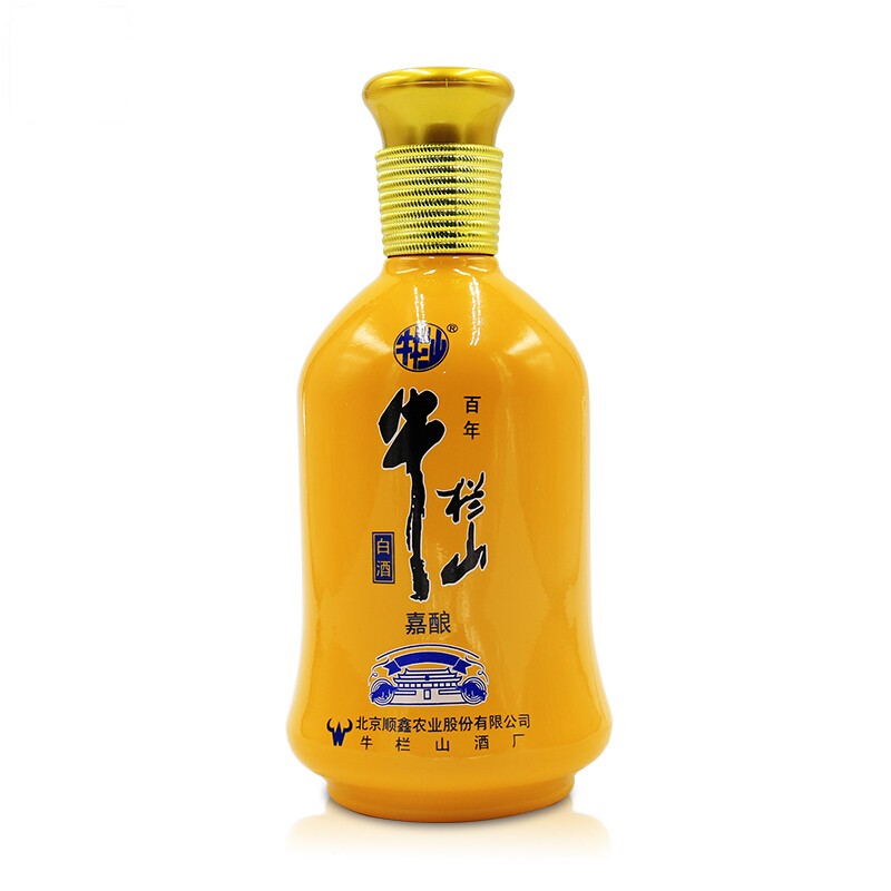 牛栏山(niulanshan)百年牛栏山二锅头浓香型白酒 黄 嘉酿45度 500ml