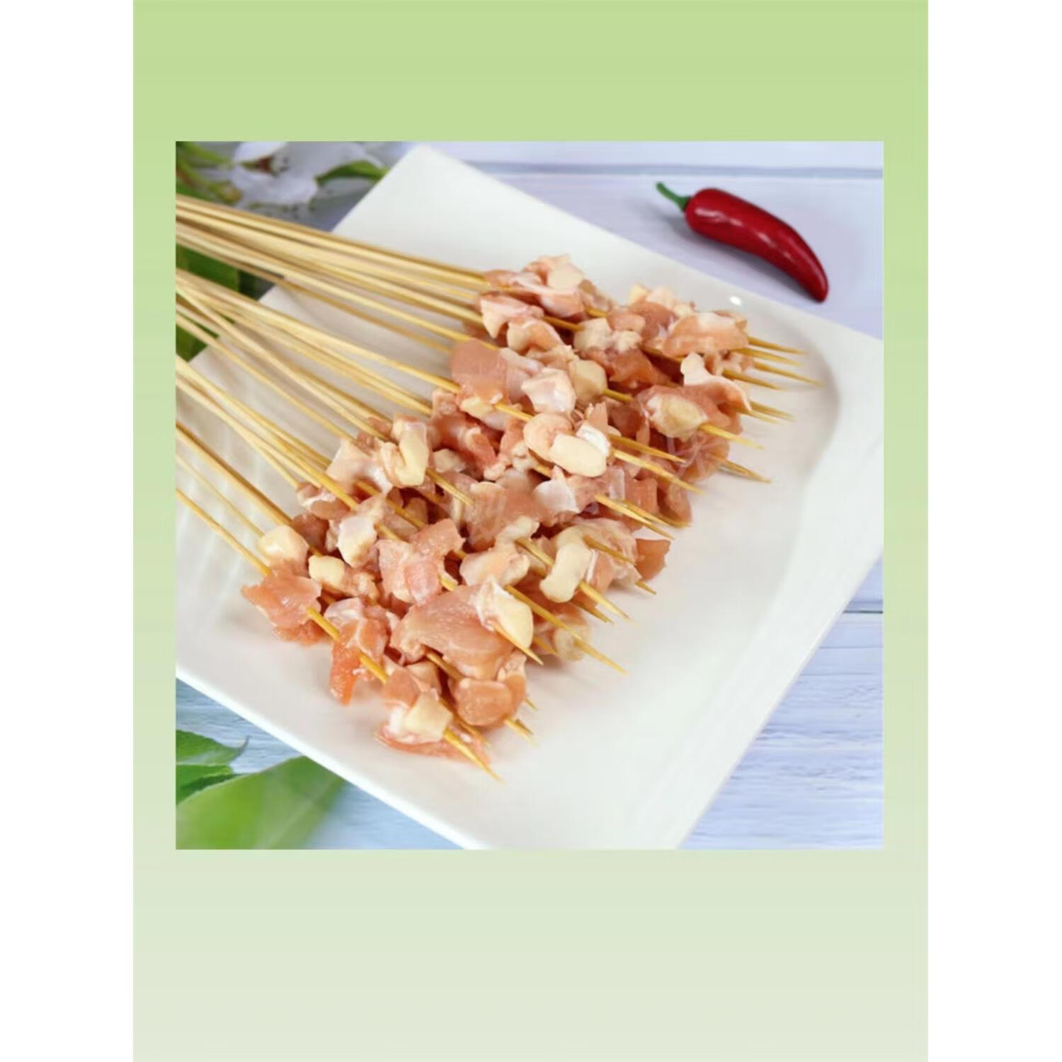 烧烤铁板鸭肠纯牛肉手把串夺命烧烤油炸小串商用 掌中宝小串10把*10串