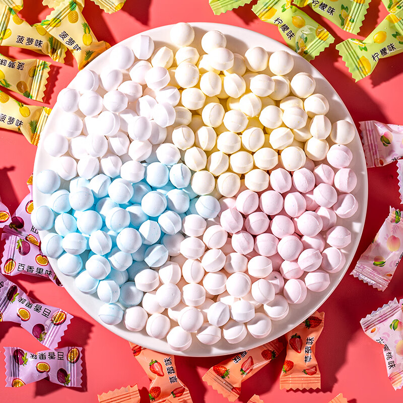 hywlkj小颗粒糖】48g约45颗薄荷味糖清新口气清凉爽口招待商用 无糖