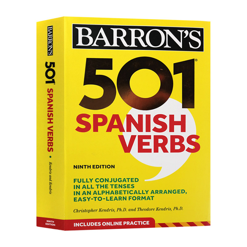 进口原版 501 spanish verbs 巴朗501个西班牙语动词 英文原版