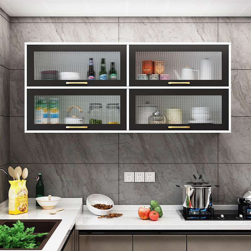 生态宜家厨房玻璃吊柜墙壁柜挂墙式置物柜卫生间浴室储物柜子轻奢阳台