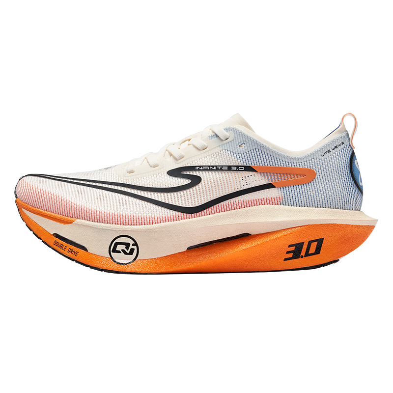 鸿星尔克芷境3运动鞋男鞋体测减震缓震竞速碳板跑鞋马拉松跑步鞋