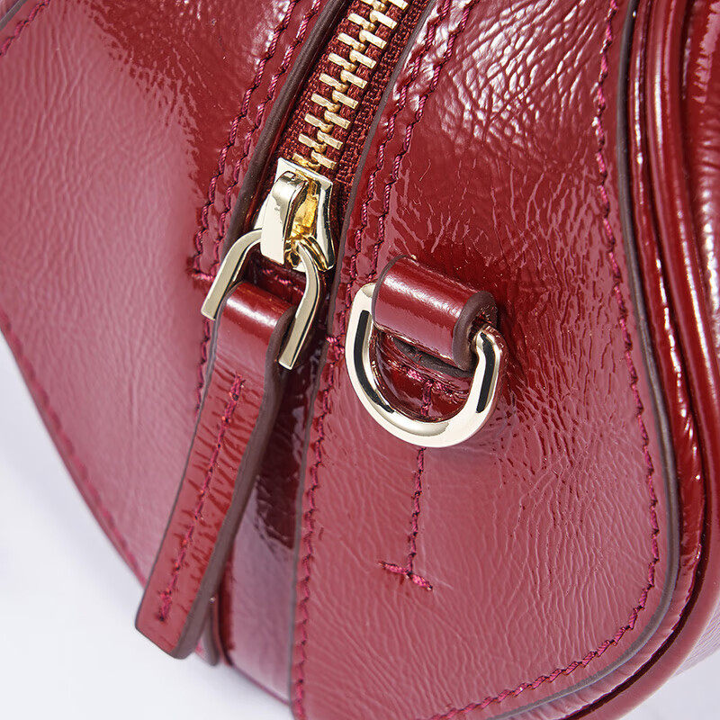 MANU ATELIER MANU ATELIER 马努 单肩包 HOURGLASS BOWLING BAG系列 酒红色