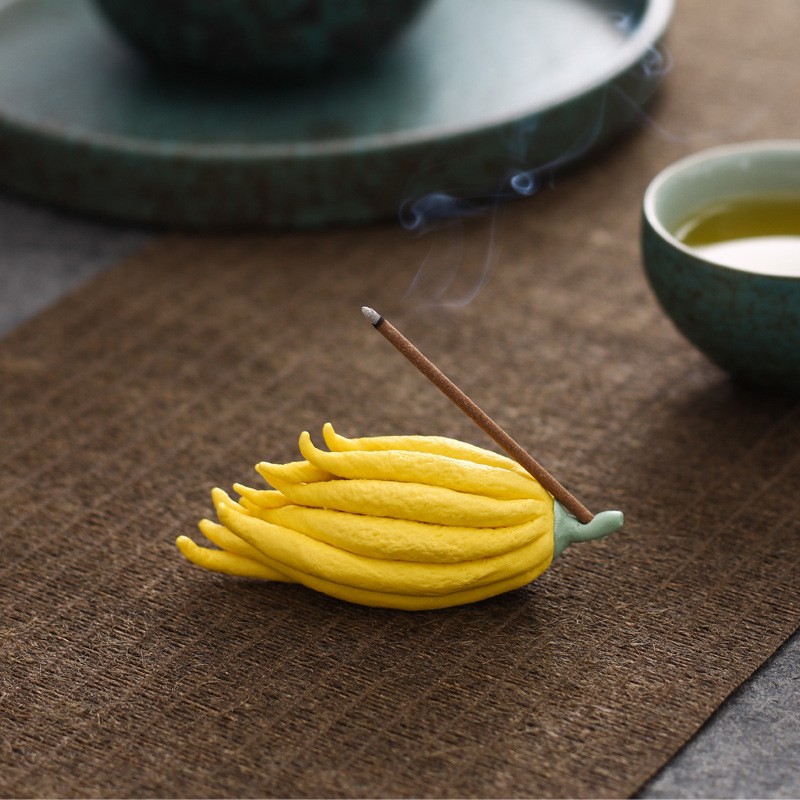 丰陶张生 佛手瓜仿真茶宠摆件精品创意禅意摆件功夫茶小茶玩佛手线香