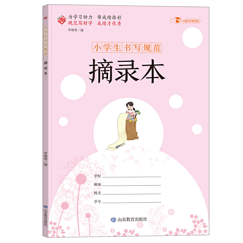 正版正版小学生书写规范摘录本(大开本)